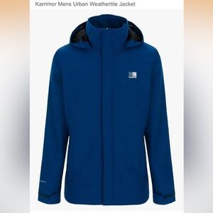 Karrimor Urban Weathertite Men’s Blue Hooded Windbreaker/jacket. Size S Nice!